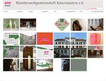 Tablet Screenshot of kuenstlerwerkgemeinschaft.de
